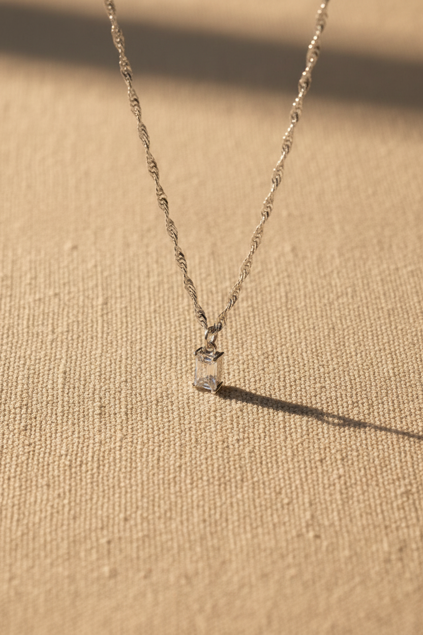 Lumière Baguette Necklace