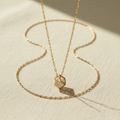 Crystal Cube Charm Necklace